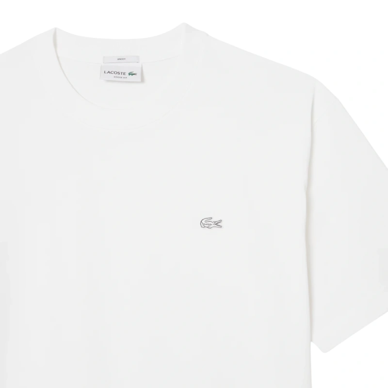 Футболка Lacoste унисекс свободного кроя из органического хлопка