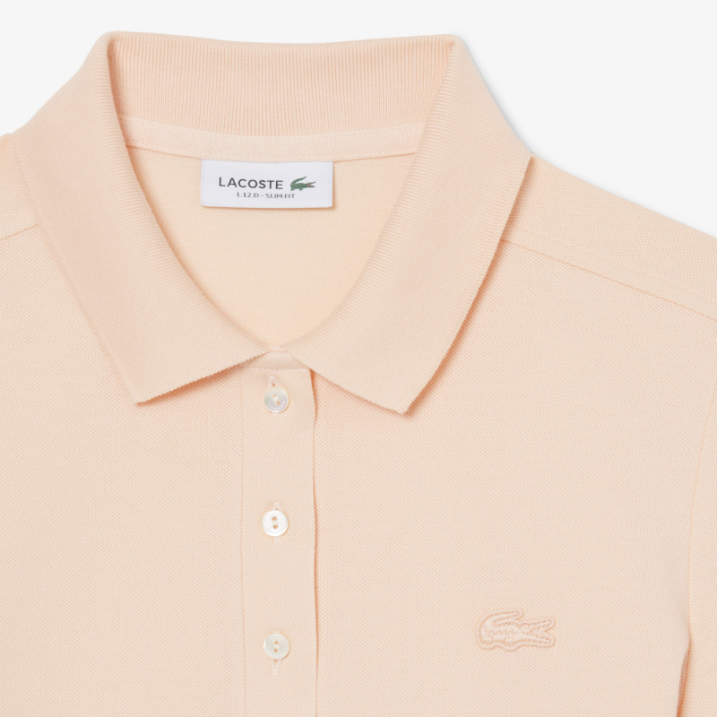 Женское поло Lacoste приталенного кроя из эластичного хлопка