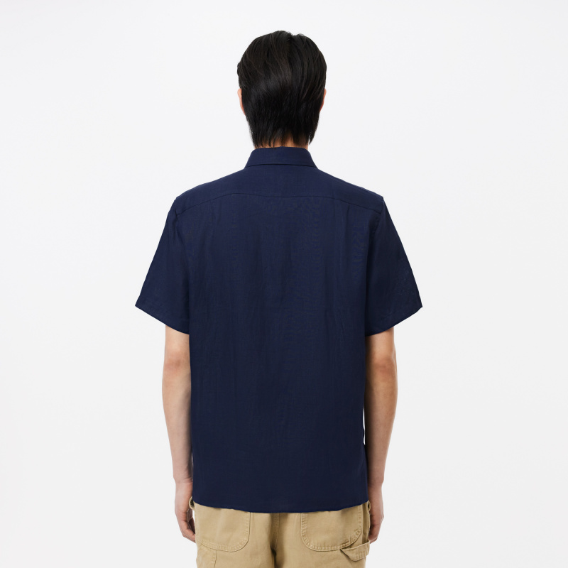 Мужская льняная рубашка Lacoste