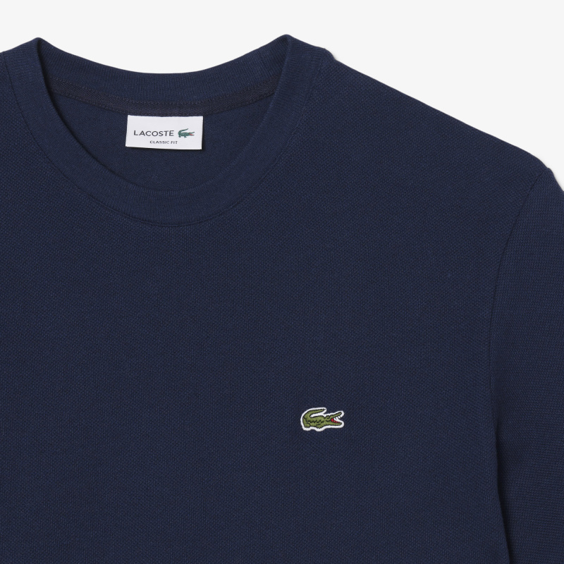 Мужская хлопковая футболка Lacoste из смеси льна