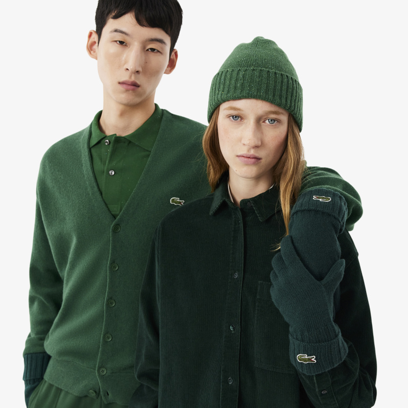 Шерстяные перчатки Lacoste унисекс
