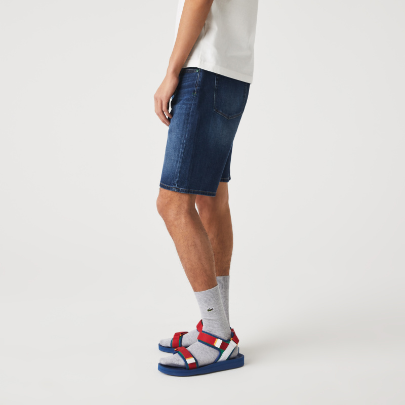 Мужские джинсовые шорты Lacoste приталенного кроя
