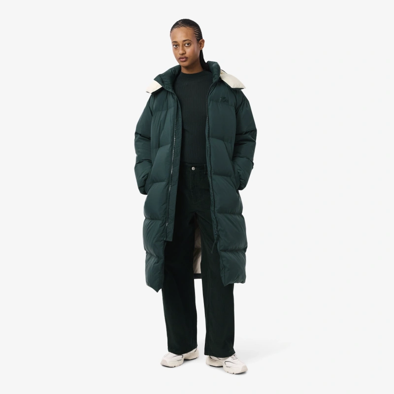 Женская парка Lacoste с капюшоном