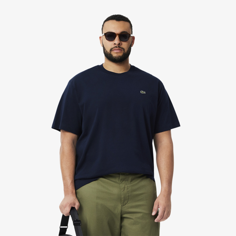 Мужская хлопковая футболка Lacoste с коротким рукавом