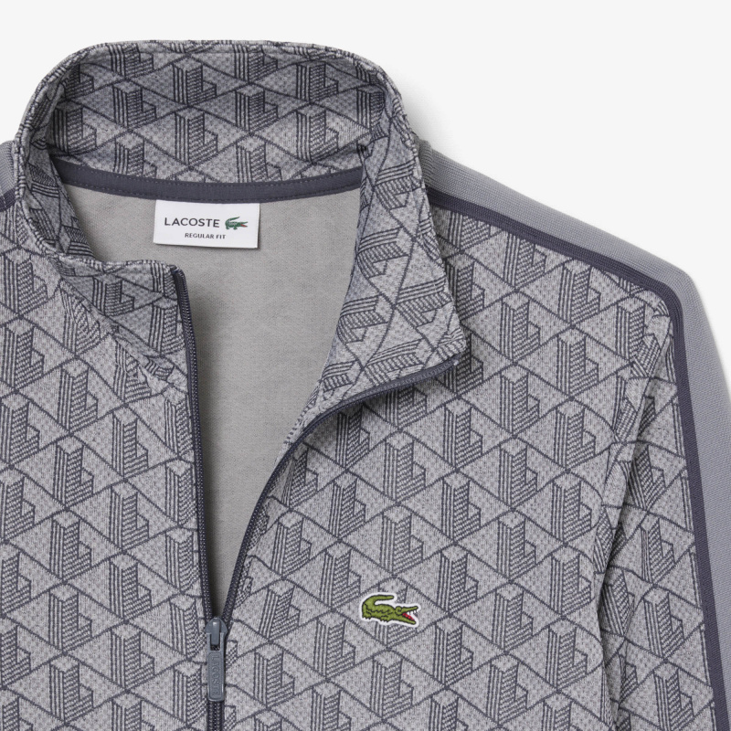 Мужская жаккардовая толстовка Lacoste PARIS с монограммой