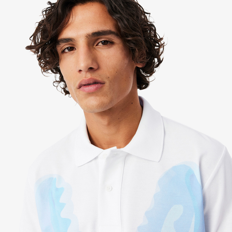 Мужское хлопковое поло Lacoste