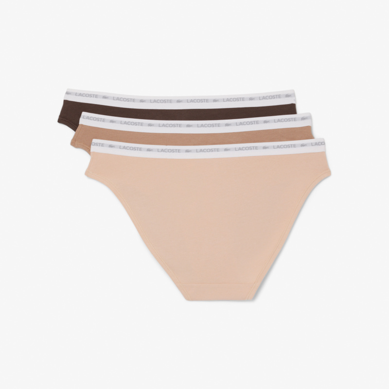 Женские трусы Lacoste из эластичного хлопка (3ед.)