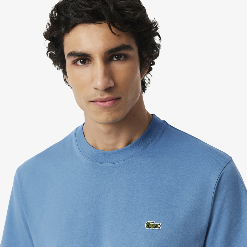 Мужская хлопковая футболка Lacoste с коротким рукавом