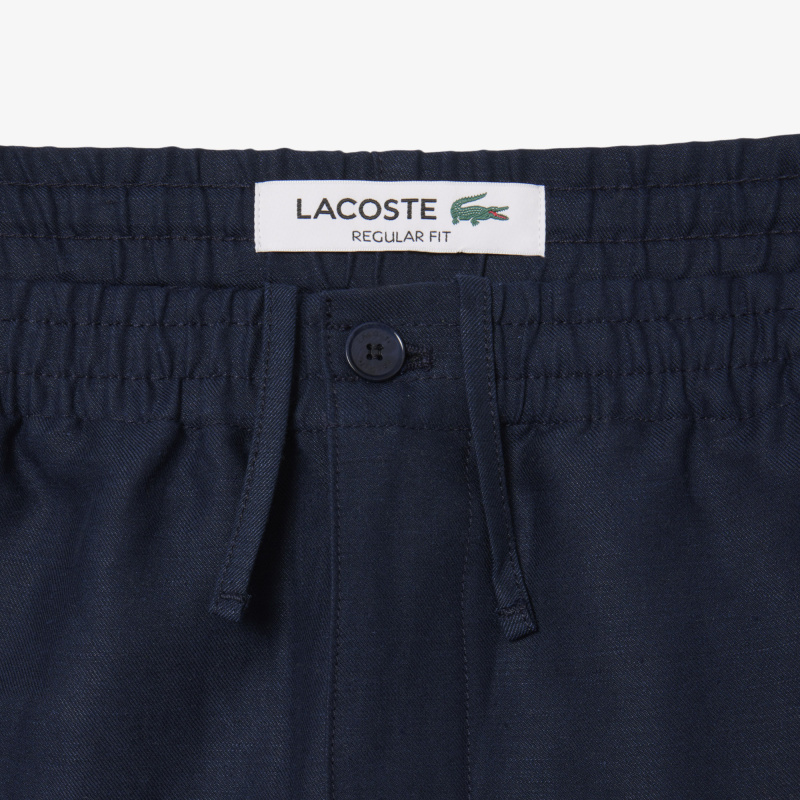 Мужские спортивные брюки Lacoste из смеси льна и вискозы