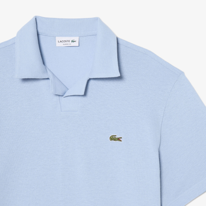 Мужское хлопковое поло Lacoste из смеси льна