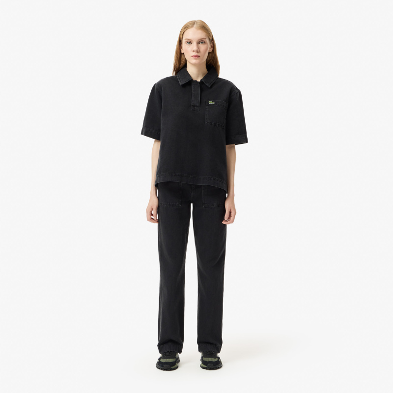 Женские прямые джинсы Lacoste