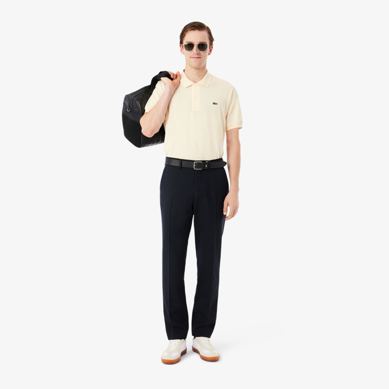 Мужское поло Lacoste из смеси эластичного органического хлопка