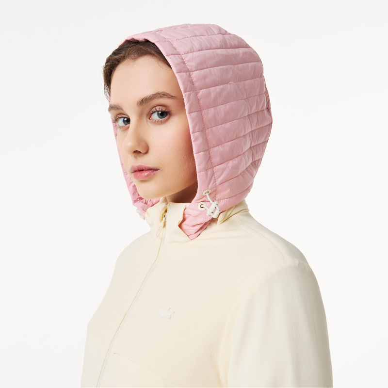 Женская утеплённая куртка-парка Lacoste с эластичным поясом