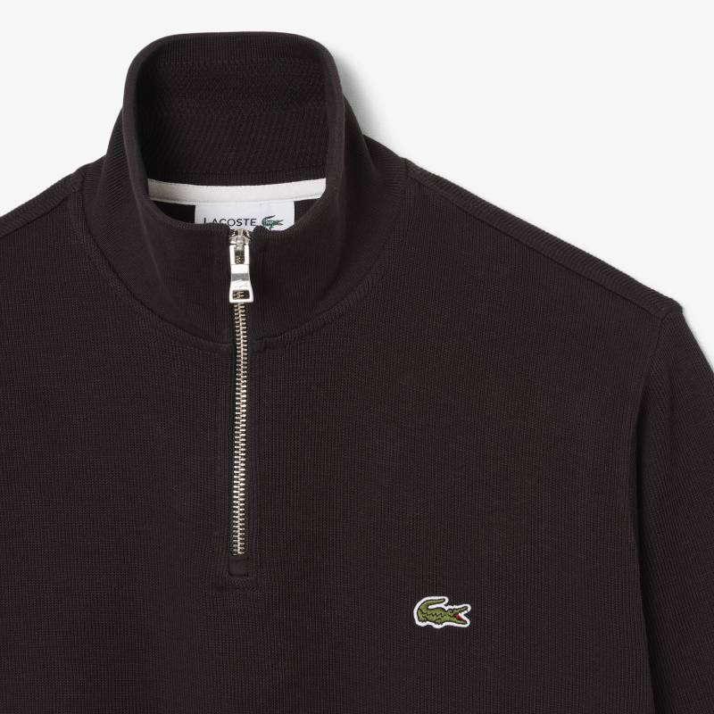Мужская толстовка Lacoste на молнии с высоким воротом