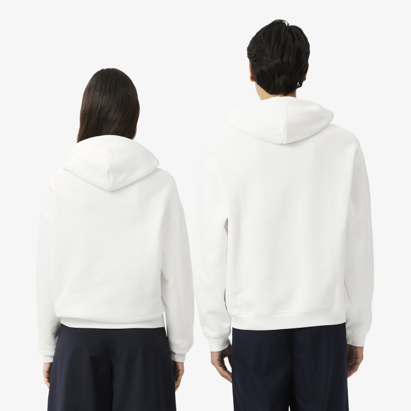 Хлопковый свитшот Lacoste унисекс свободного кроя