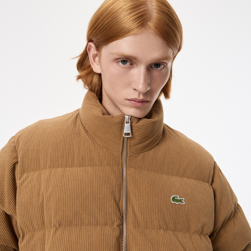 Мужская вельветовая куртка-пуховик Lacoste