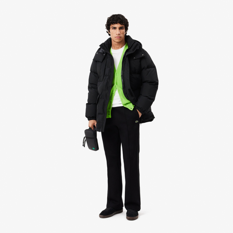 Мужской водонепронецаемый пуховик Lacoste с капюшоном