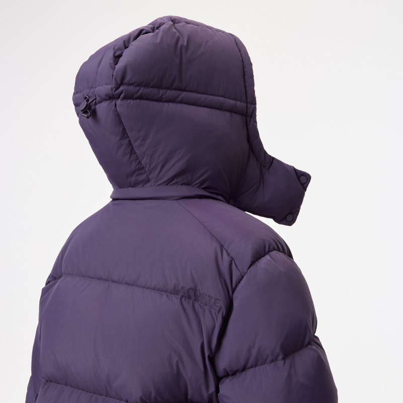 Женская короткая куртка Lacoste с капюшоном