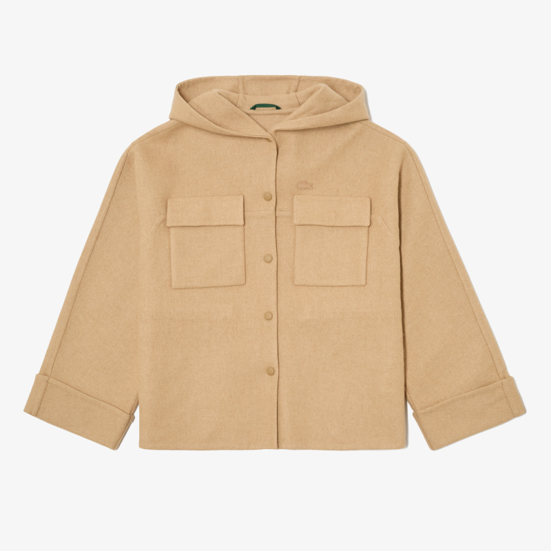 Женская куртка Lacoste из овечьей шерсти