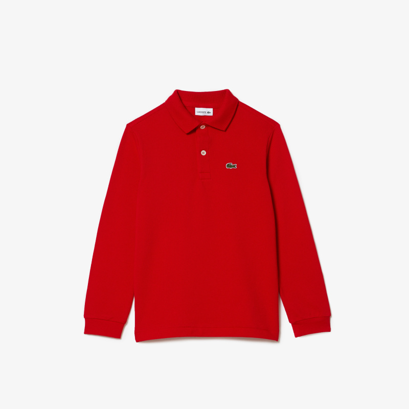 Детское поло Lacoste стандартного кроя из хлопка пике