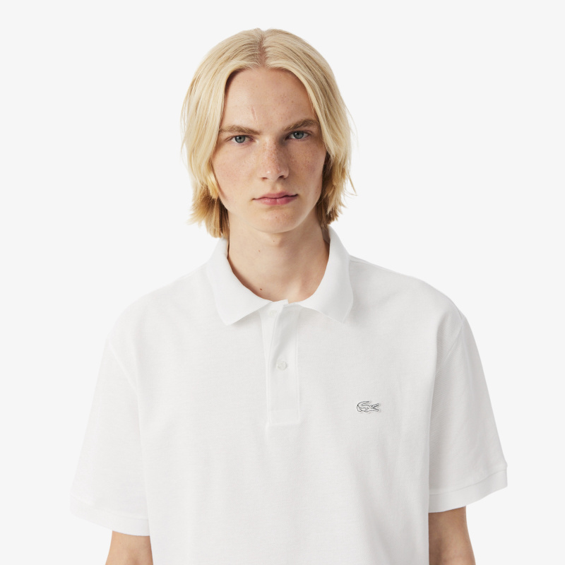 Мужская рубашка-поло Lacoste Loose Fit из плотного хлопка