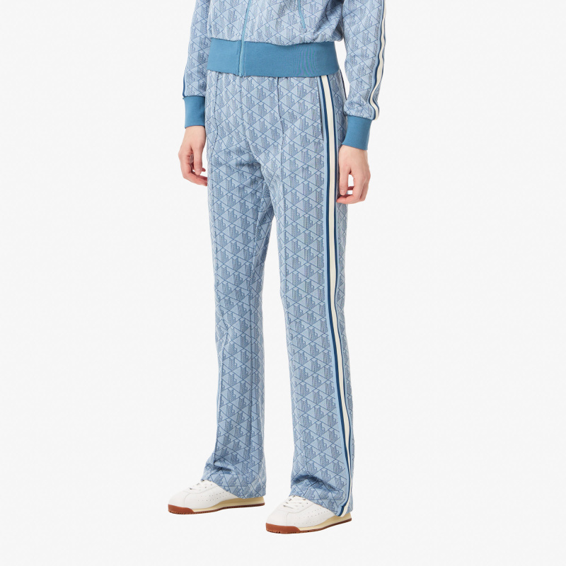 Женские расклешенные спортивные брюки Lacoste с монограммой