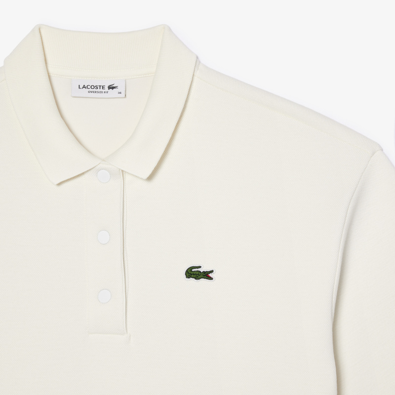 Женское поло Lacoste из смеси эластичного органического хлопка