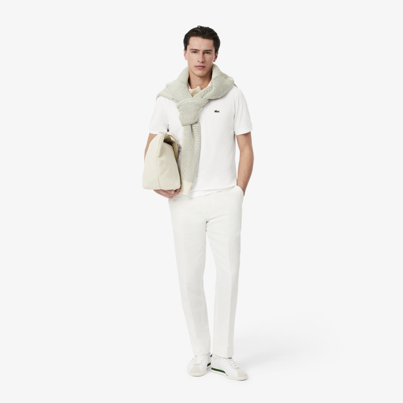 Мужское поло Lacoste из смеси эластичного органического хлопка
