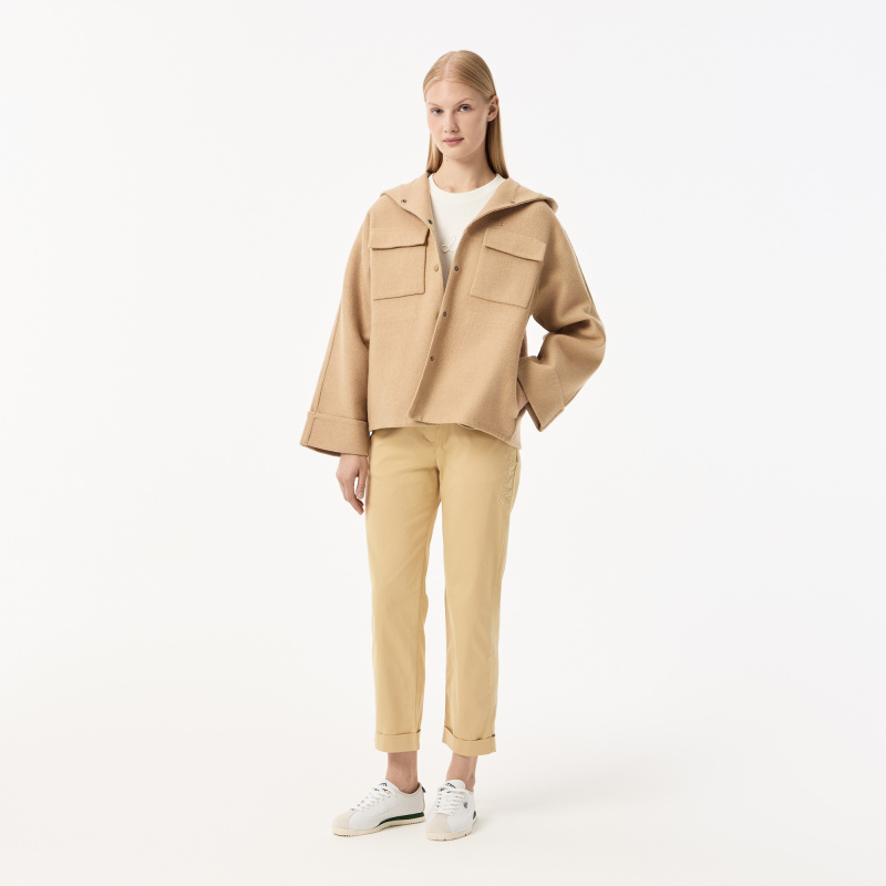 Женская куртка Lacoste из овечьей шерсти