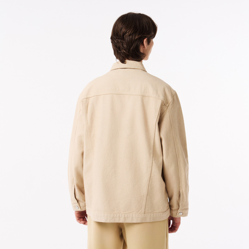 Мужская лёгкая куртка Lacoste из хлопка