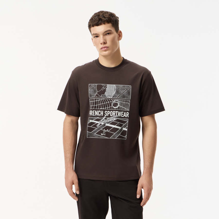 Мужская хлопковая футболка Lacoste