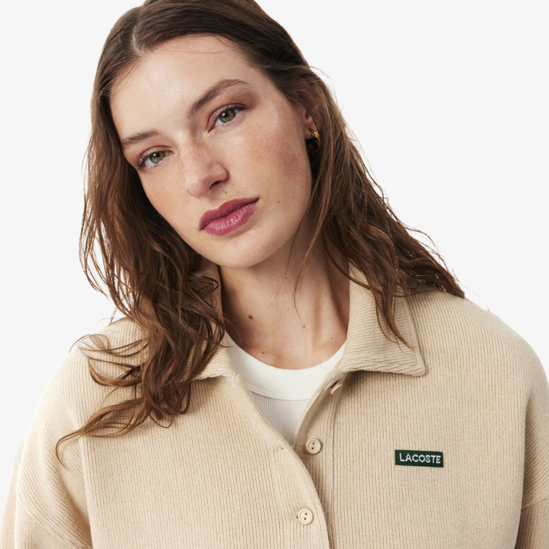 Женская хлопковая толстовка Lacoste