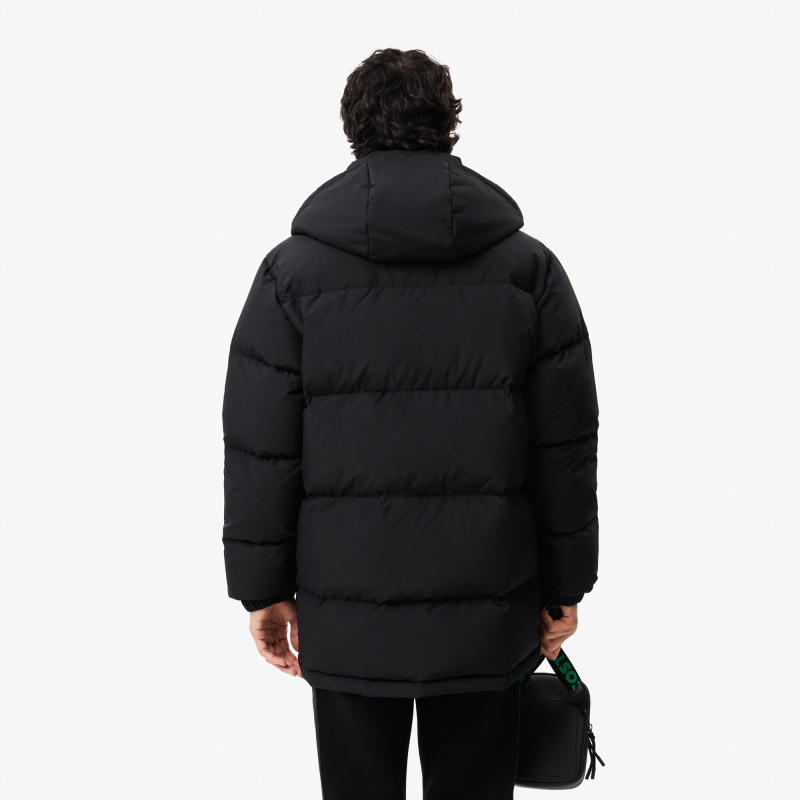 Мужской водонепронецаемый пуховик Lacoste с капюшоном