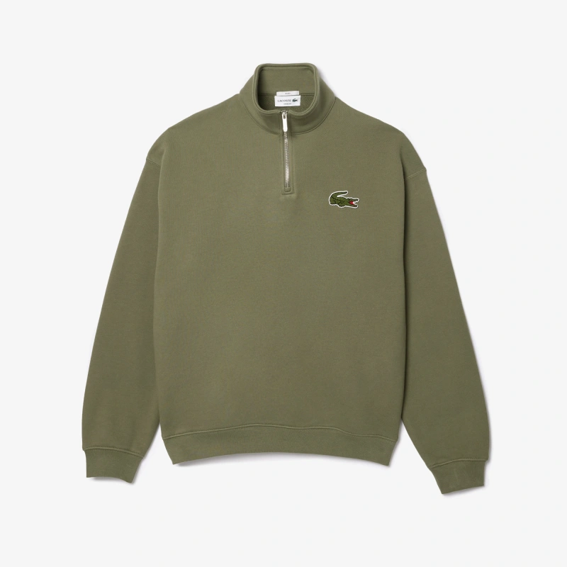Толстовка Lacoste унисекс с молнией и высоким воротом