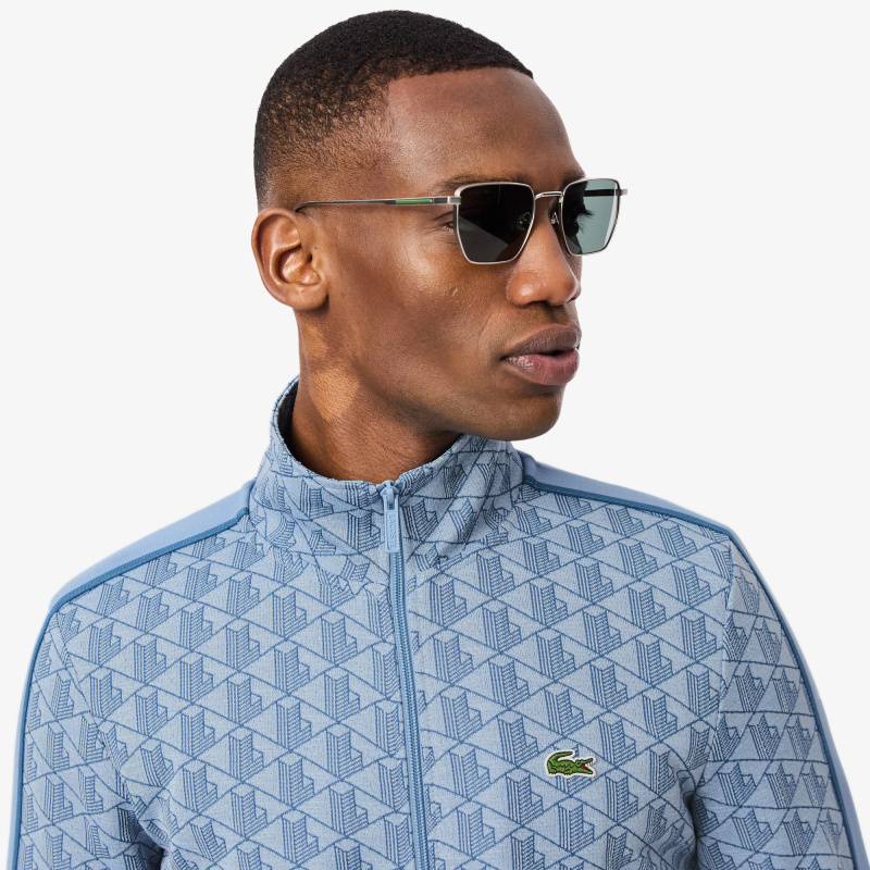 Мужская жаккардовая толстовка Lacoste PARIS с монограммой