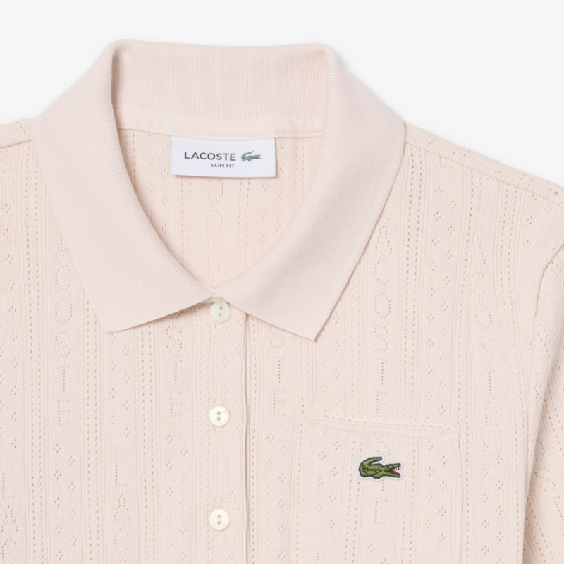 Женское хлопковое поло Lacoste