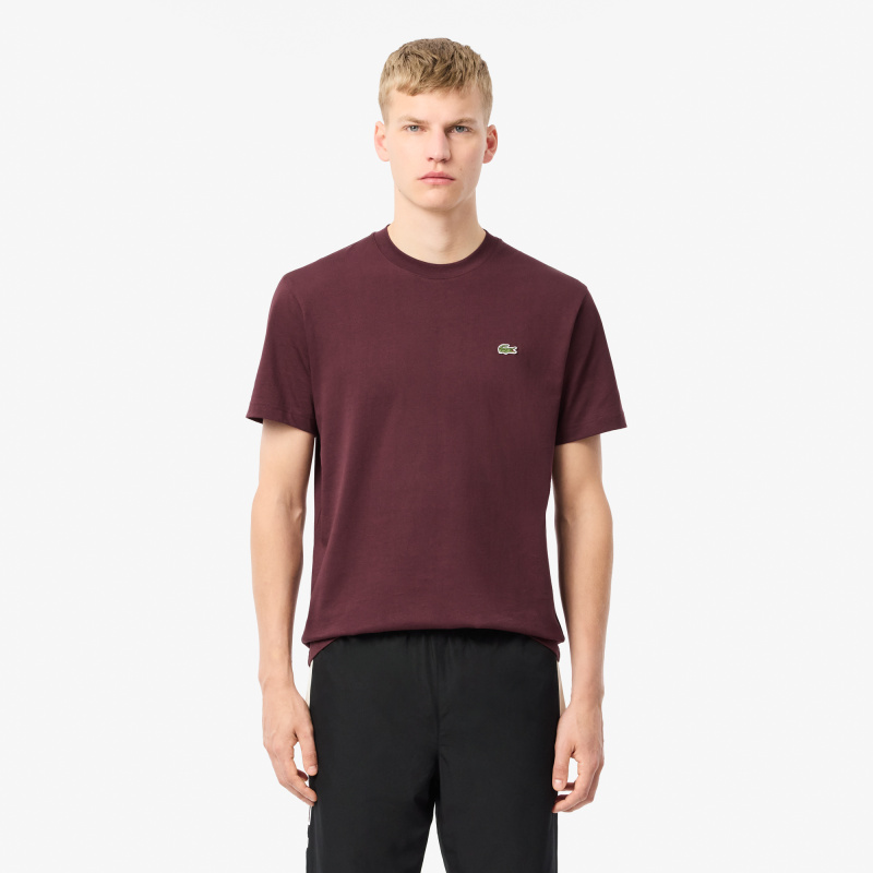 Мужская хлопковая футболка Lacoste с коротким рукавом