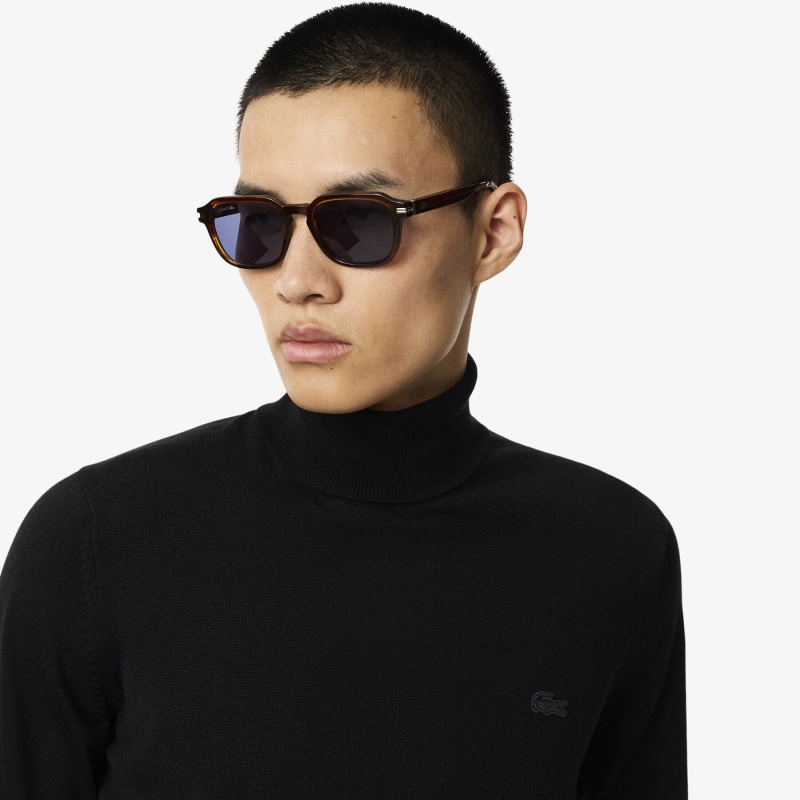 Мужская водолазка Lacoste из мериносовой шерсти