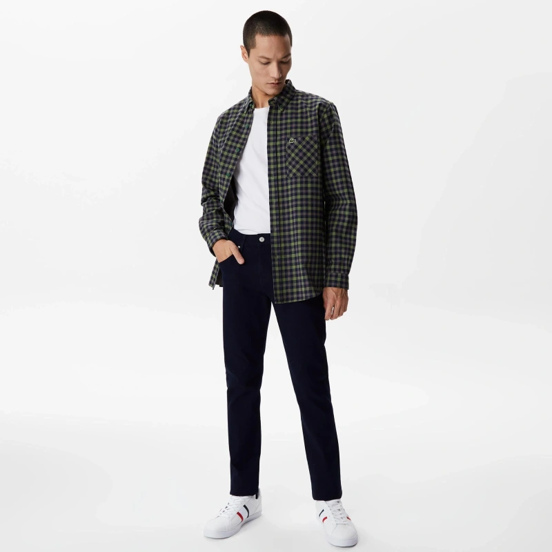 Мужская хлопковая рубашка Lacoste Regular Fit