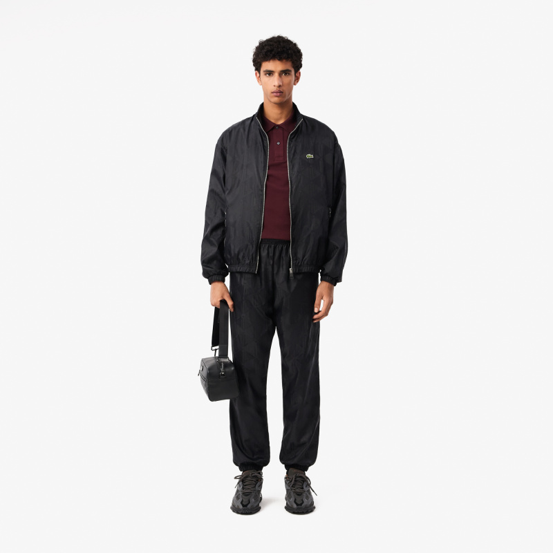 Мужские спортивные брюки Lacoste с орнаментом и эластичным поясом