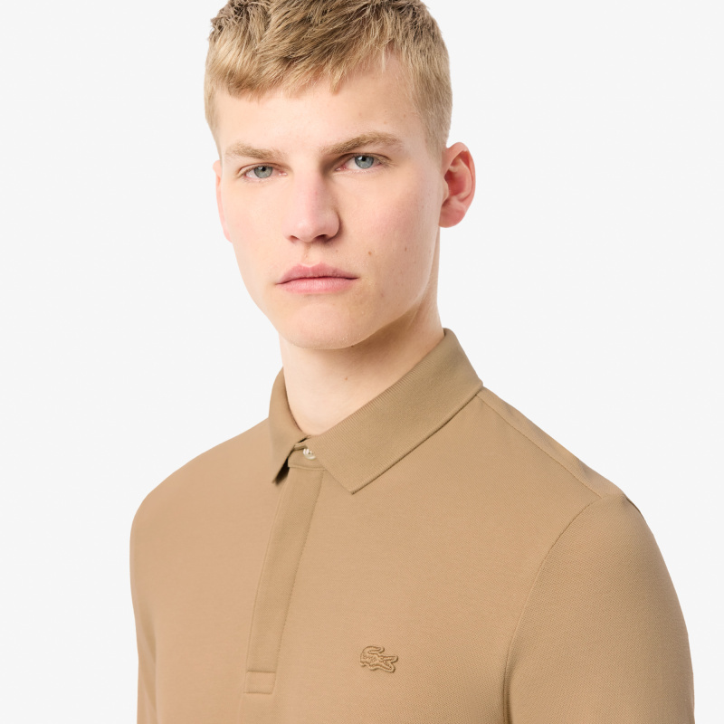 Мужское поло Lacoste с длинными рукавами