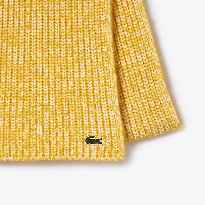 Шарф Lacoste унисекс из мерсеризованной альпаки