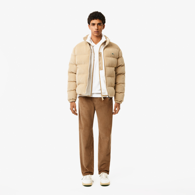 Мужские прямые вельветовые брюки Lacoste