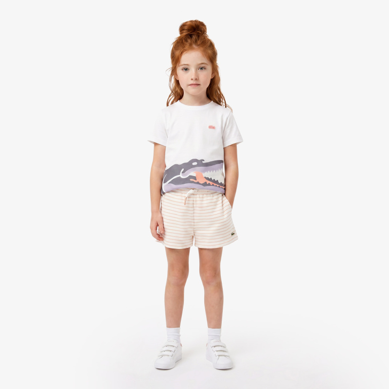 Детская хлопковая футболка Lacoste