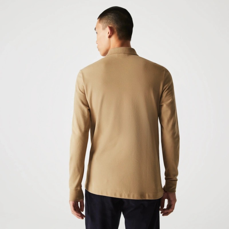 Мужское поло Lacoste с длинными рукавами