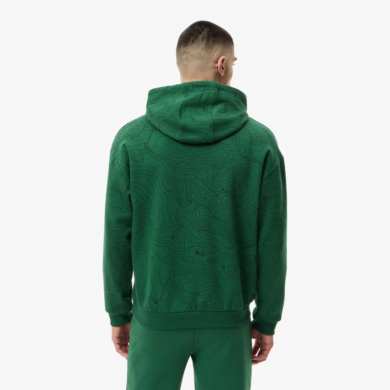 Мужской хлопковый свитшот Lacoste оверсайз