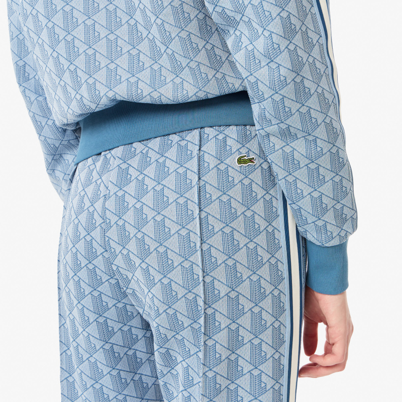 Женские расклешенные спортивные брюки Lacoste с монограммой