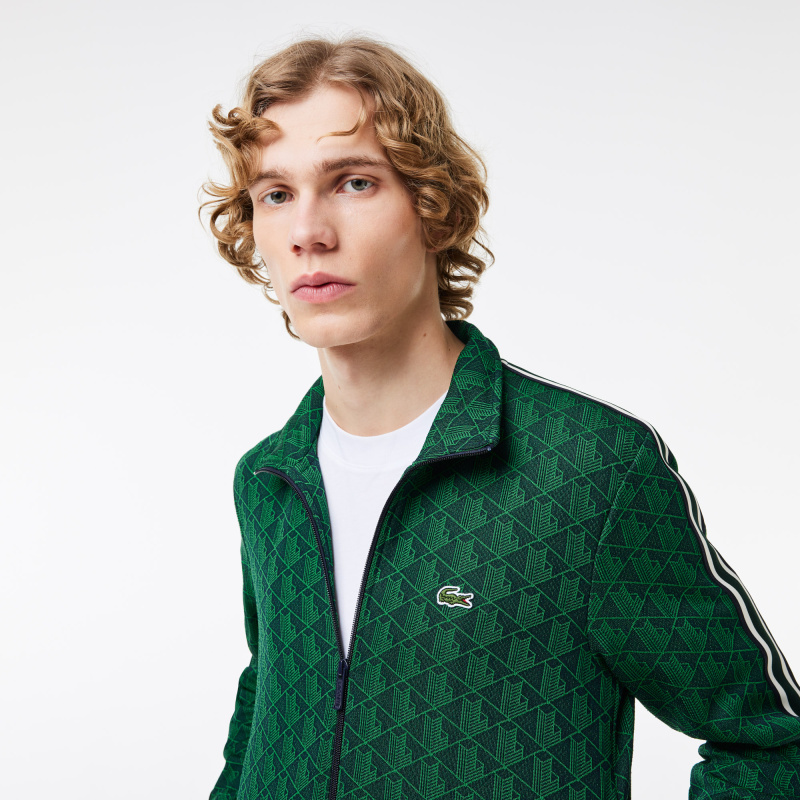 Мужская жаккардовая толстовка Lacoste PARIS с монограммой