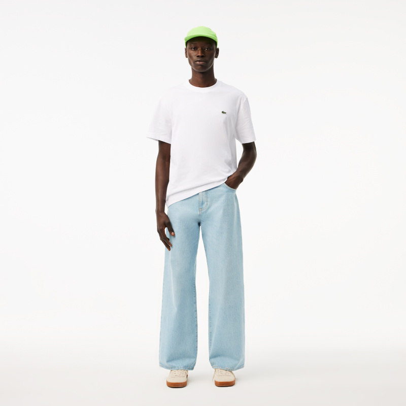 Мужская хлопковая футболка Lacoste с коротким рукавом