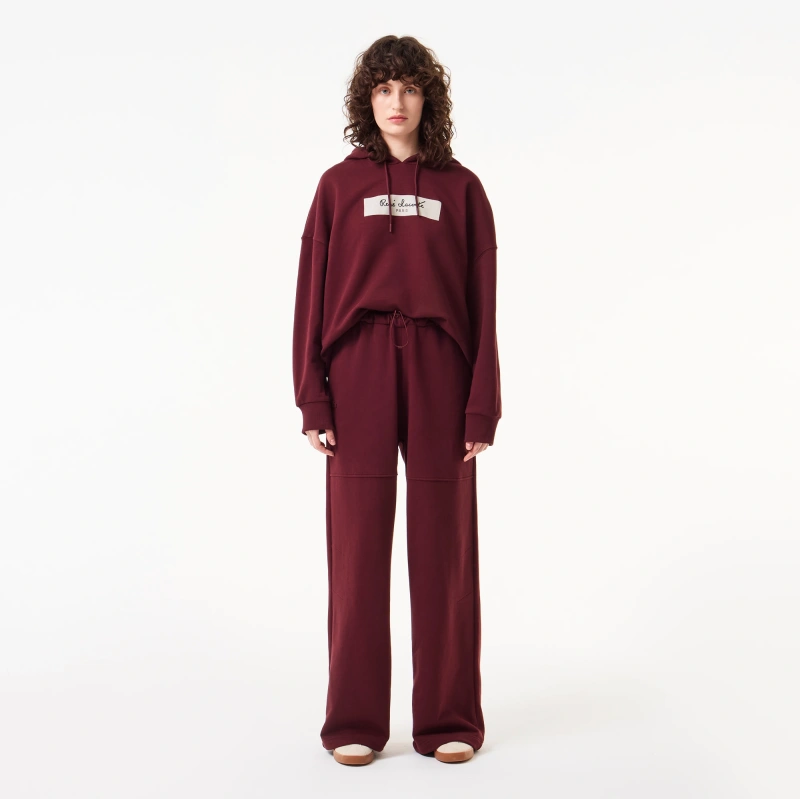 Женские прямые спортивные брюки Lacoste с высокой талией